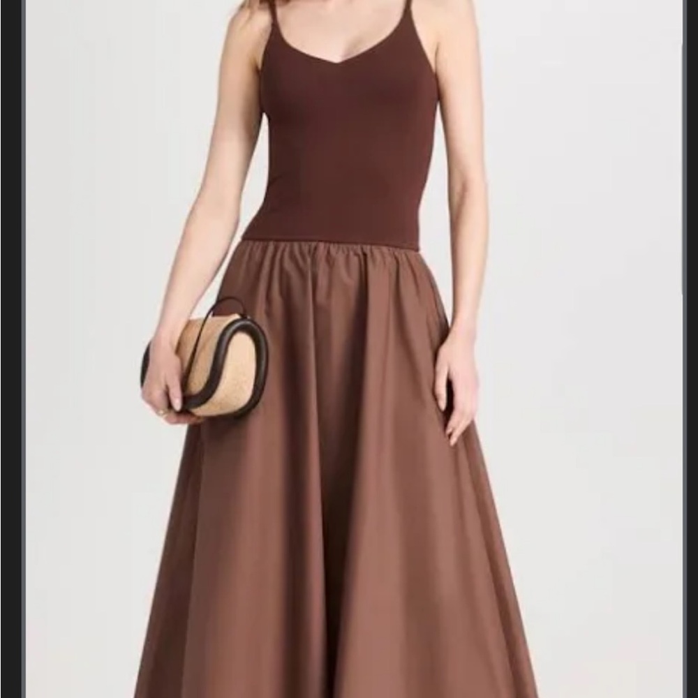 Brown Sleeveless Maxi Dress